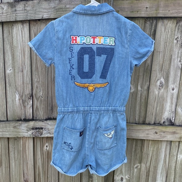 Marks & Spencer M&S Harry Potter Denim Boilersuit jumpsuit size 13-14 years kids - Picture 10 of 16